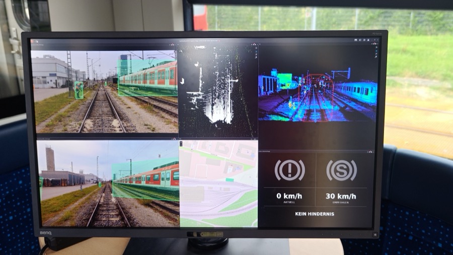 The instrumented commuter train in Munich
